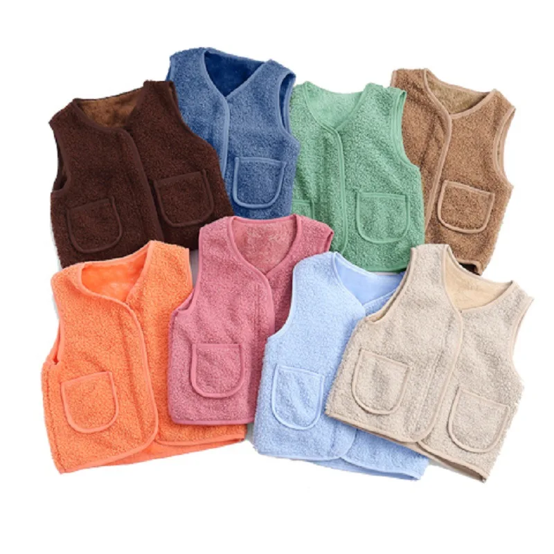 

Fleece Kids Vest for Girls Waistcoat Toddler Girl Vest Infant Warm Winter Waistcoat Autumn Sleeveless Jacket Children Outwear