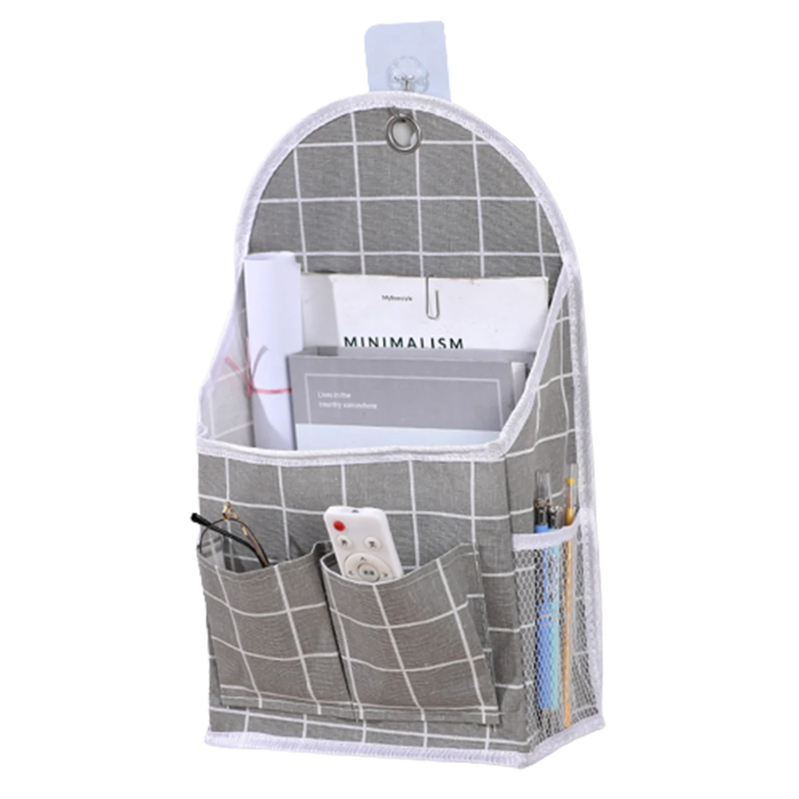 

Hanging Storage Bag Cloth Fabric Storage Baskets Student Dorm Over The Door Container For Shelves & Desks