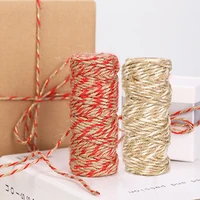 3mm multi strand braided hemp rope crafts sewing diy gift packaging decorative rope tag rope