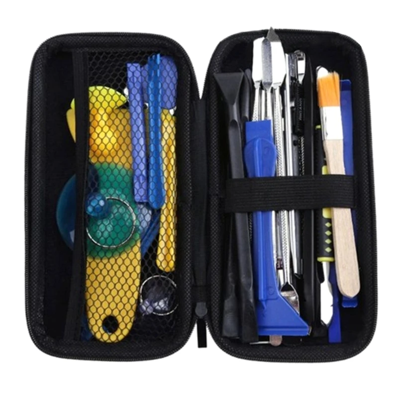 

37 in 1 Electronics Repair Tools Opening Pry Tool Kit with Dual Ends Metal Spudgers and Black Tweezers for Tablet Laptop