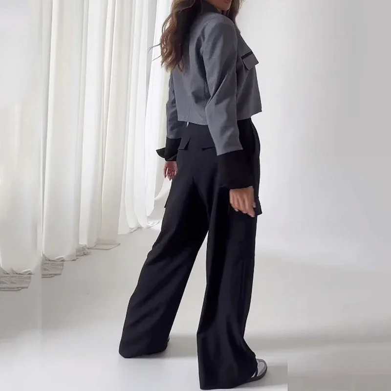 Женский комплект Wefads из двух офисных женских стильных брюк-карго длиной до