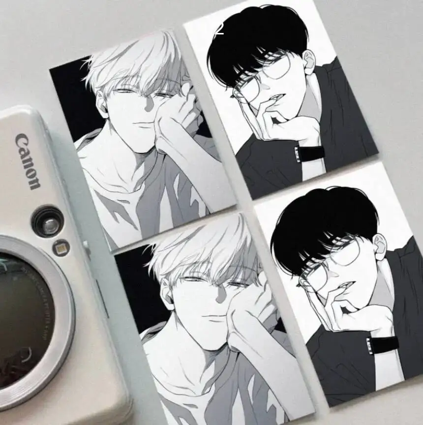 Фото Набор из 4 корейских коллекционных карточек ACG Love Manhwa с Ли Су-хёном ‌ Фотокарточка Jung Eun-Seong HD для фанатов: коллекционная, милая, декоративная, подарочная №1