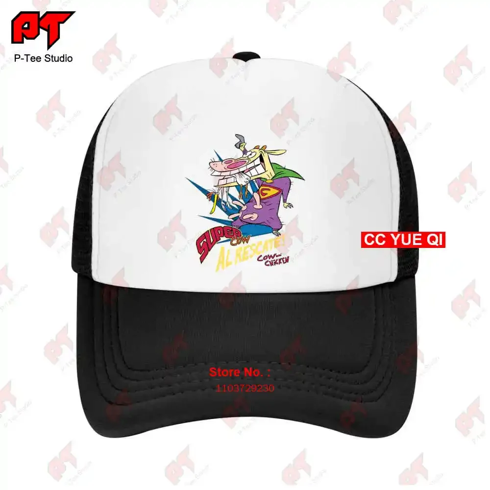 Licensed Cow &amp Chicken Cartoon Super Al Rescate! Baseball Caps Truck Cap O2GV