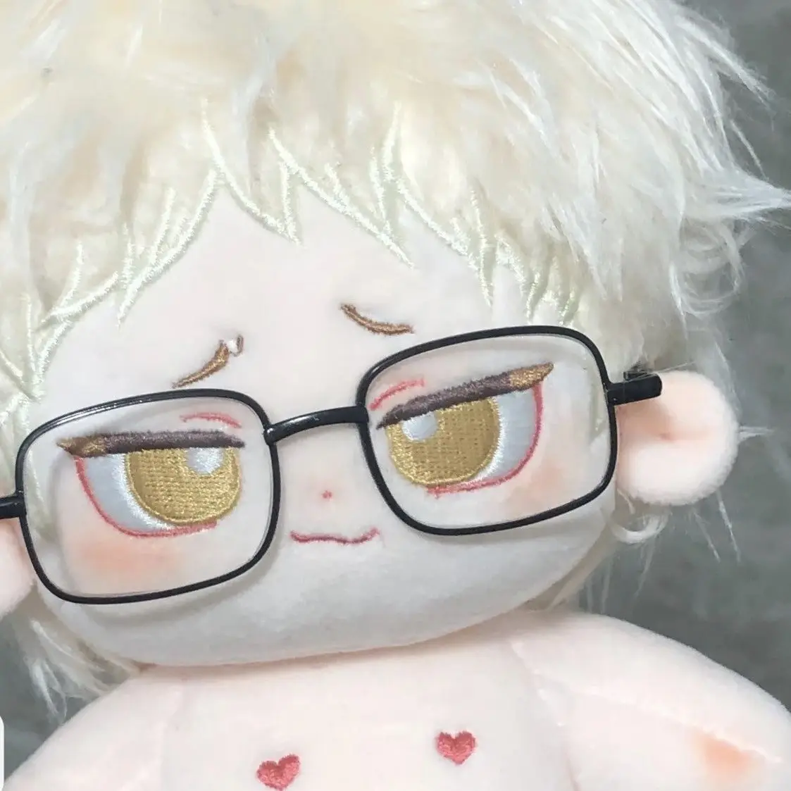 

Anime Haikyuu!! Kei Tsukishima Handsome Boy Soft Plush Stuffed Cotton 20CM Doll Body DIY Dress Up Dolls Plushie Xmas Gift