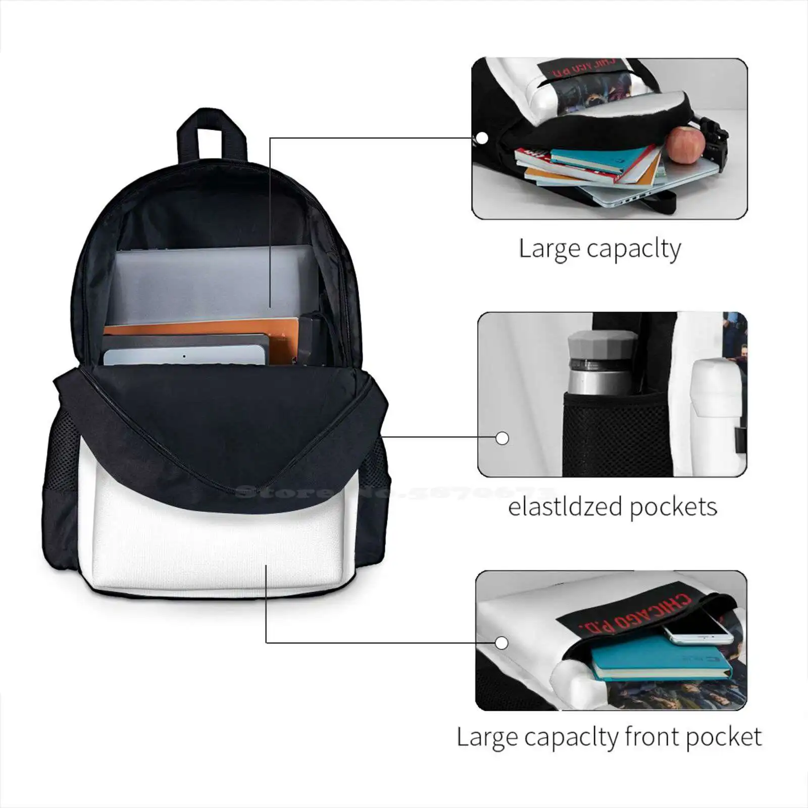 Чикаго П. Д. Горячая Распродажа школьный рюкзак модные сумки Pd огонь средний