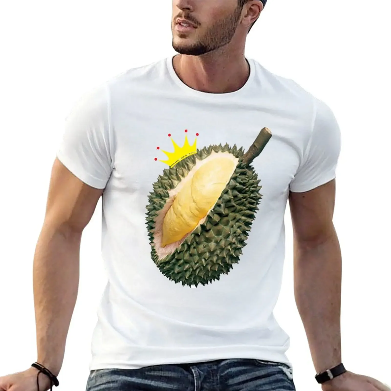 King of Fruit Durian T-Shirt cute tops Short sleeve tee man t shirt shirts for men