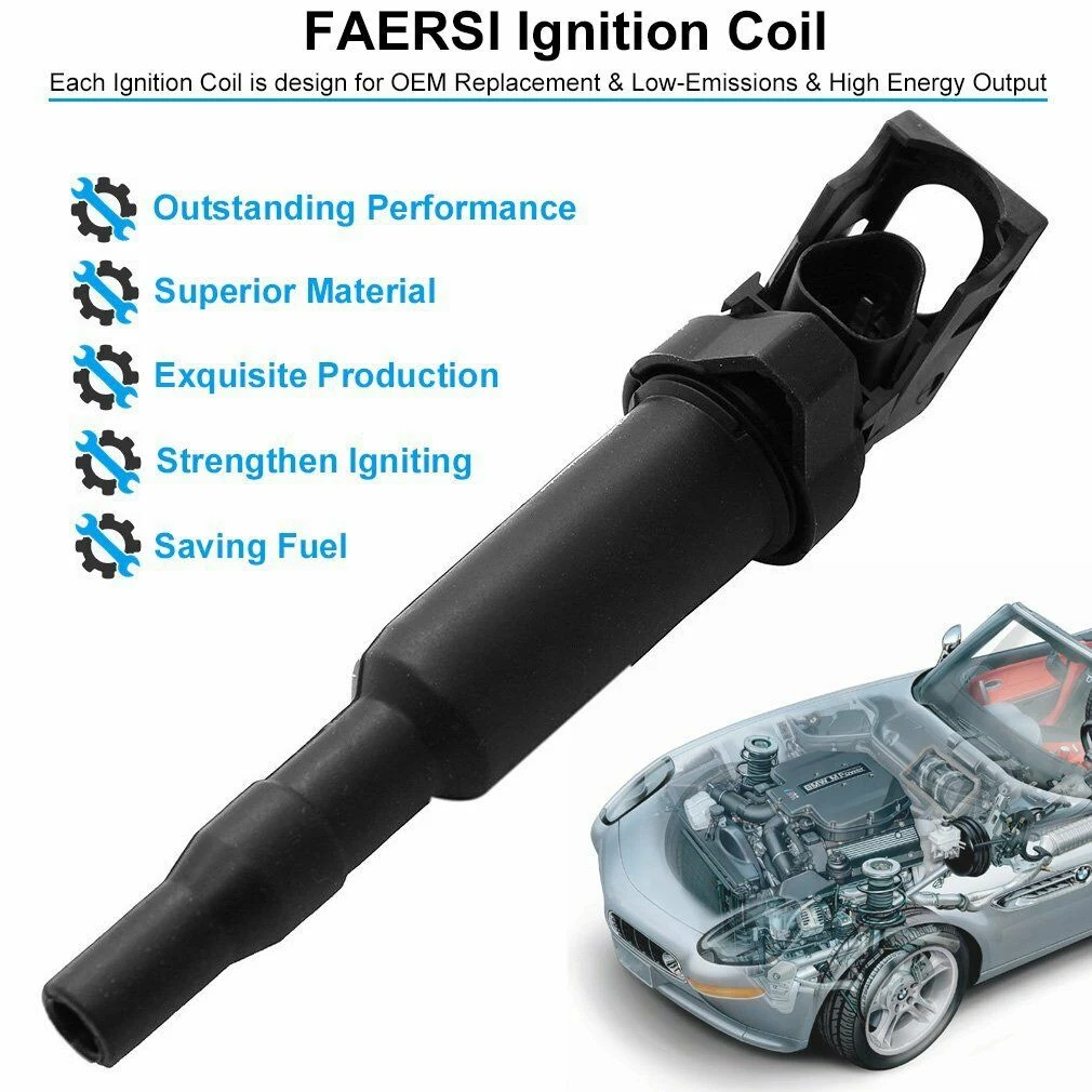 Сменная катушка зажигания 0221504470 12137594937 12137562744 12137571643 для BMW 325I 325Ci 328I 330Ci 335I 525I X3 X5 M5