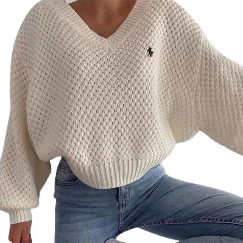 

fall sweaters for women Batwing Sleeve autumn new fashion sexy v-neck loose top women Harajuku oversized sweater women