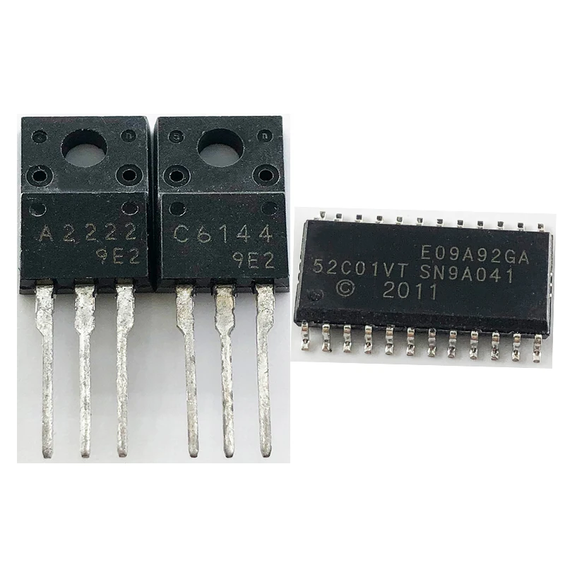 

Оригинальная б/у 1 шт. E09A92GA 1 шт. 2SA2222 A2222 1 шт. 2SC6144 C6144 в наличии на складе