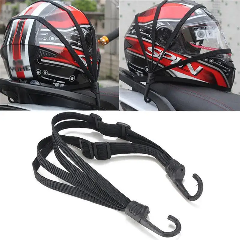 

Motorcycle Helmet Straps 60cm Motorcycle Accessories Hooks Luggage Retractable Elastic Rope Fixed Strap Motos Helmet Luggage Net