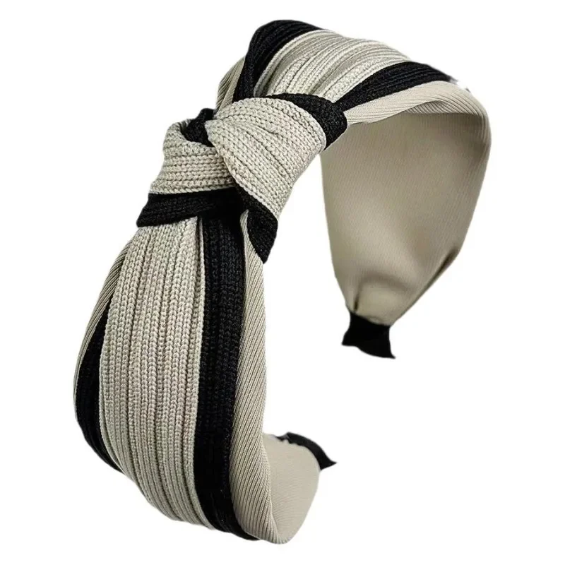 Новинка 2024 вязаная повязка на голову для девочек осень-зима волос с широкими