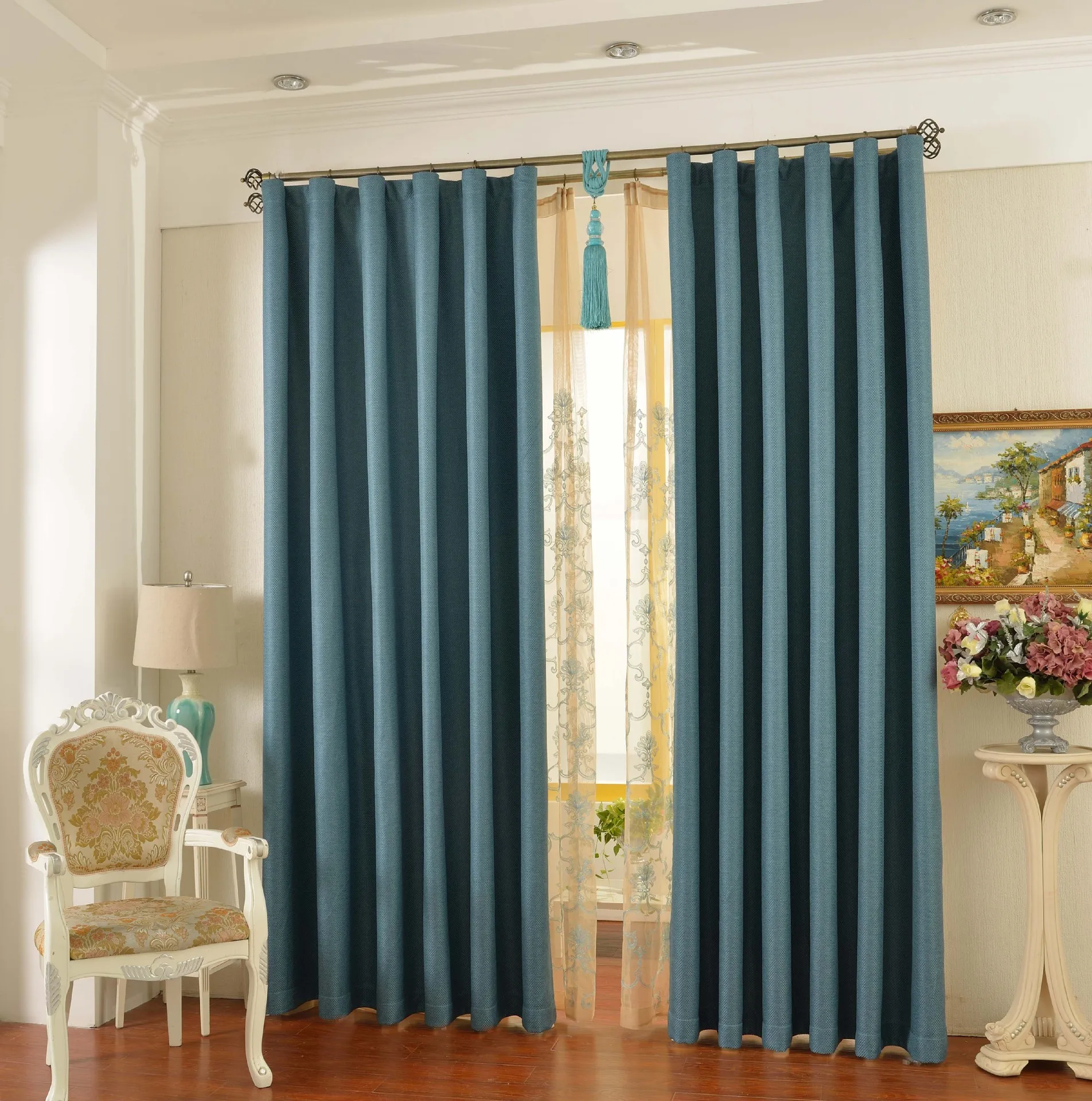

Hemp Blackout Curtains Finished Linen Curtains Hotel Project Blackout Curtains