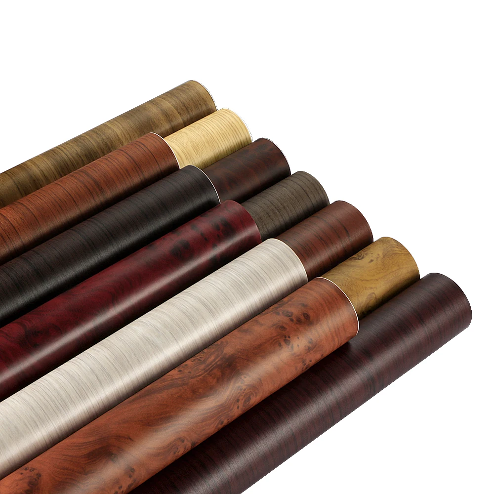 Самоклеящиеся виниловые пленки с текстурой под дерево 30/10*100 см декоративные