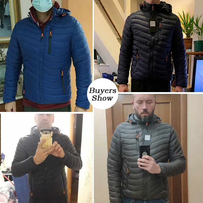 Men's Waterproof Warm Winter Jacket 2022 New Autumn Thickened Hooded Parka Men's Fashion Casual Thin Jacket M-6XL