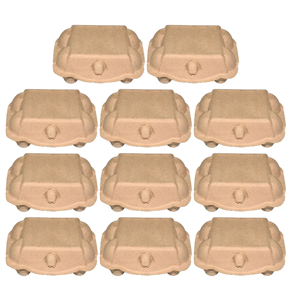 

20 Pcs Egg Carton Portable Refrigerator Empry Duck Tray Paper Pulp Container Cartons Organizer Travel Bulk Fridge