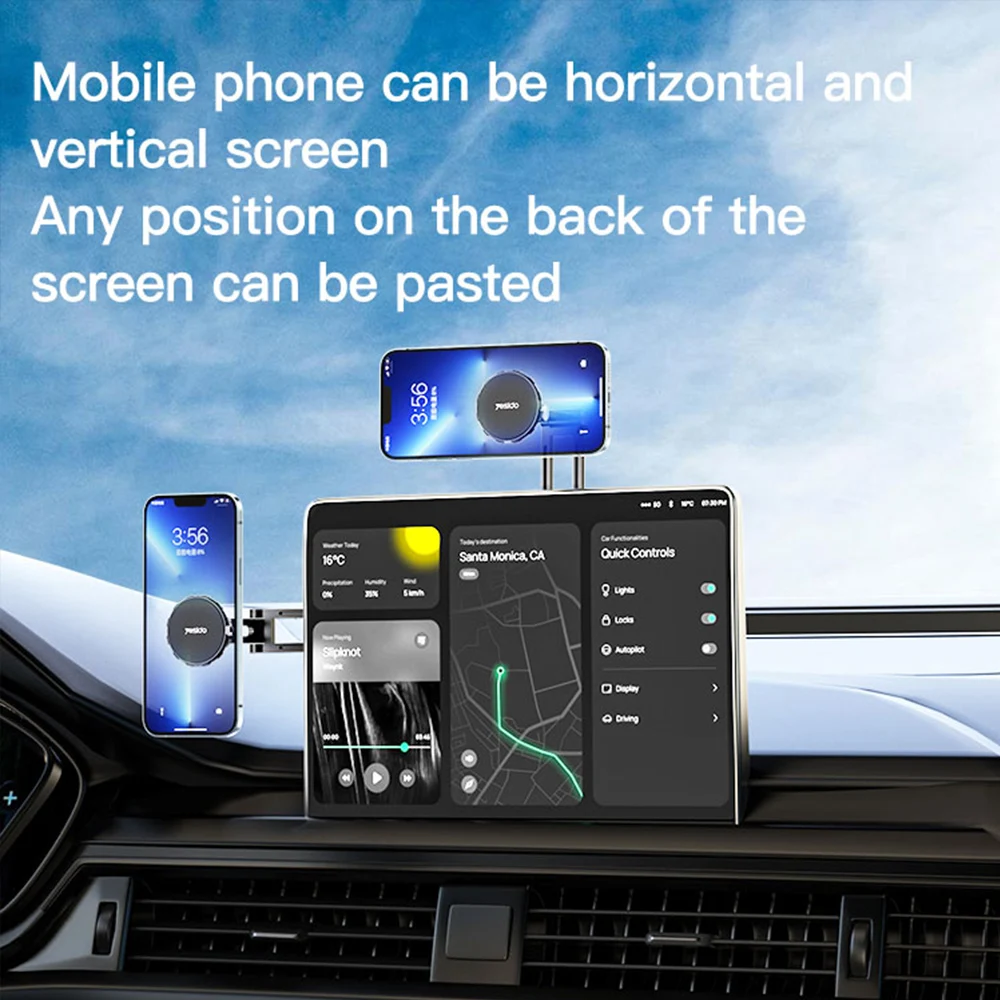 Магнитный автомобильный держатель для телефона Tesla Model 3 Y аксессуары