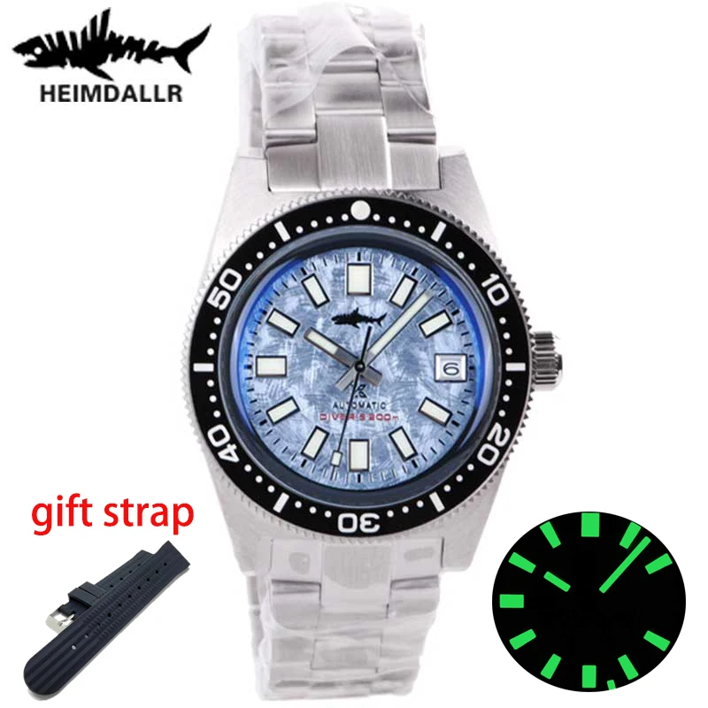 

Brand Luxury HEIMDALLR Men Automatic Mechanical NH35 Diver Watch Vintage 62MAS Sapphire Glass C3 Luminous 300M Water Resistant