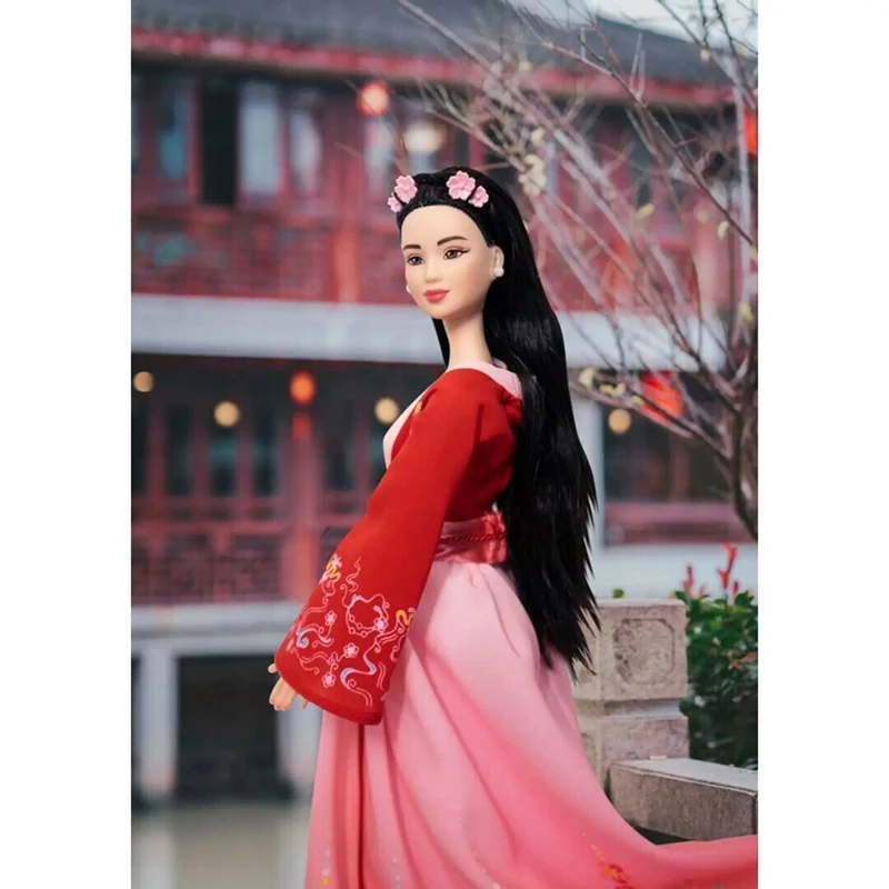 Цена Новая кукла Барби с подписью на лунном китайском новом году 2022, красивая женская модель, игрушка для девочек, подарок на день рождения Hcb93