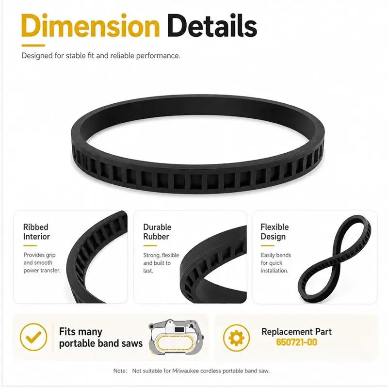 Фото Комплект резиновых колес PHFU-12Pack 650721-00 для ленточных пил DWM120, DCS374, DW328K, A02807, для Porter Cable №3