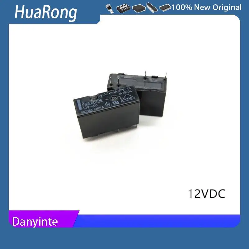 Новинка 10 шт./партия F3AA005E F3AA005 F3AA012E F3AA012 F3AA024E F3AA024 5VDC 12VDC 24VDC 4Pin 5A 250VAC