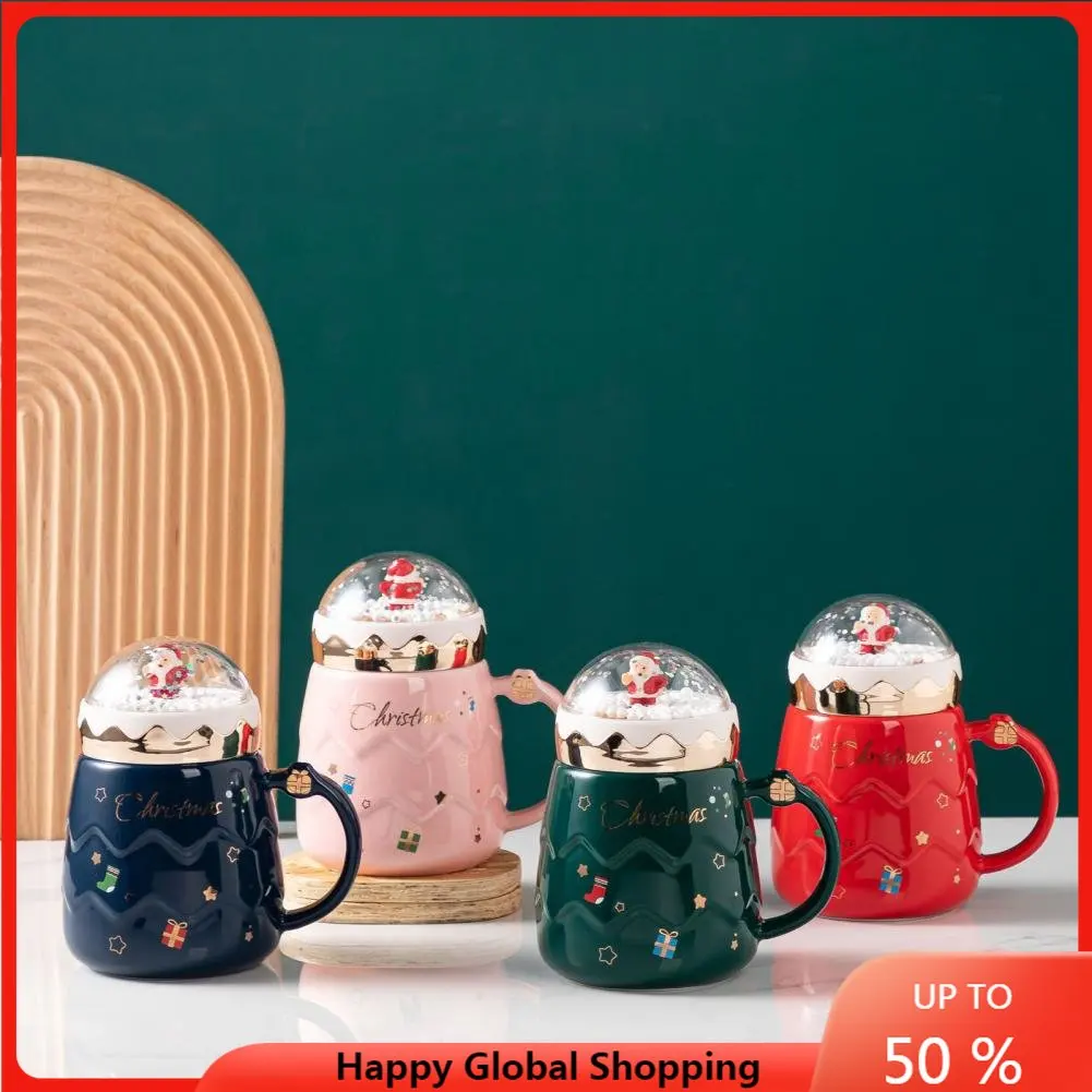 

500ml Christmas Cup Kids Christmas Gifts Mug Winter Warm Cup Excellent Coffee Mug Colorfast Delicate Mug Attractive Milk Cup