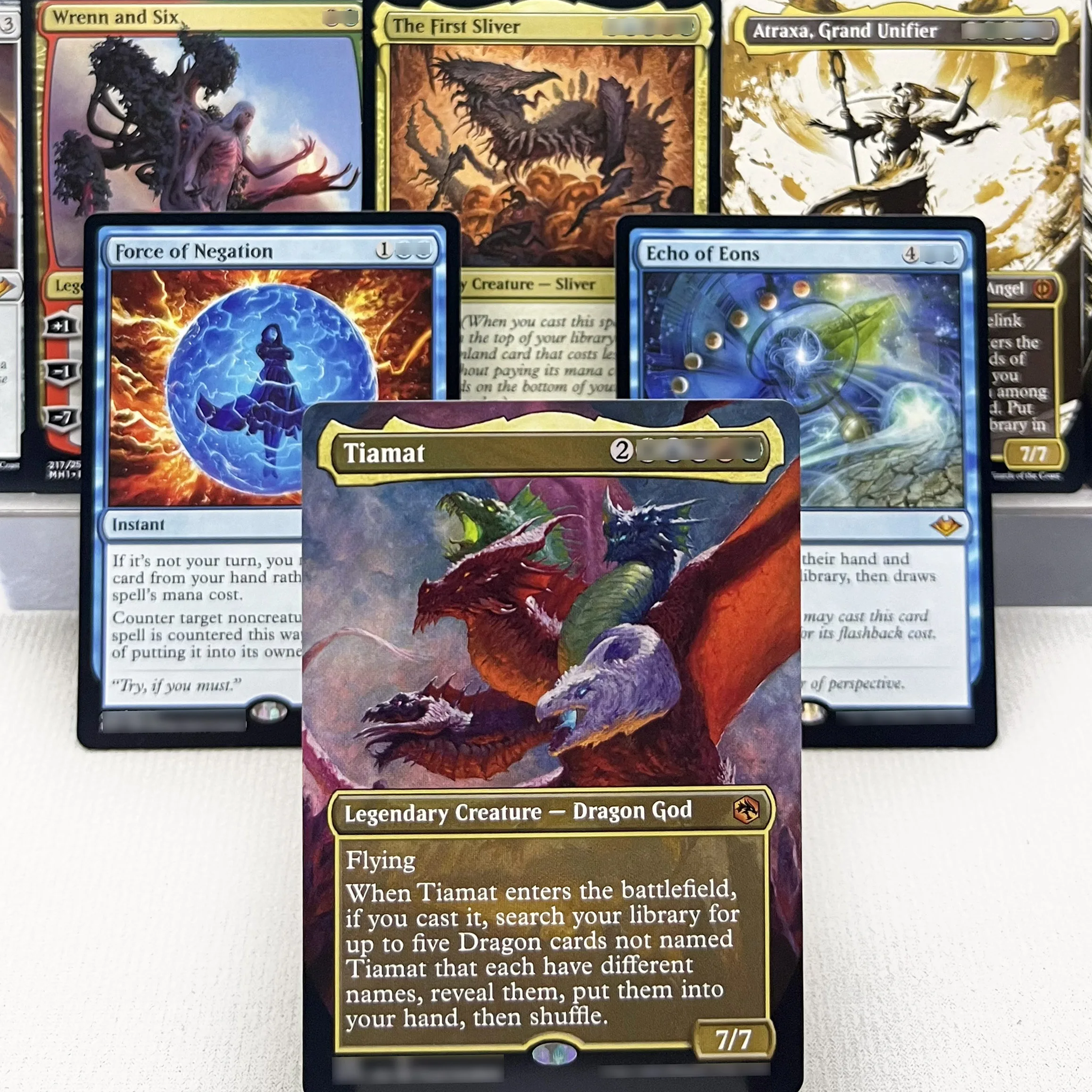Фото MH1 FAR M21 CC1 C19 HOLO12-I02 Карты прокси-волшебники Tcg Force of Negation Ugin, Спиртовой Дракон Сильван Библиотека Elesh Norn, сборка №2