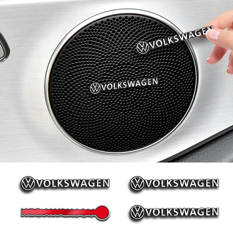 2/4 шт. 3D Алюминиевый автомобильный значок для аудио динамика стерео эмблема