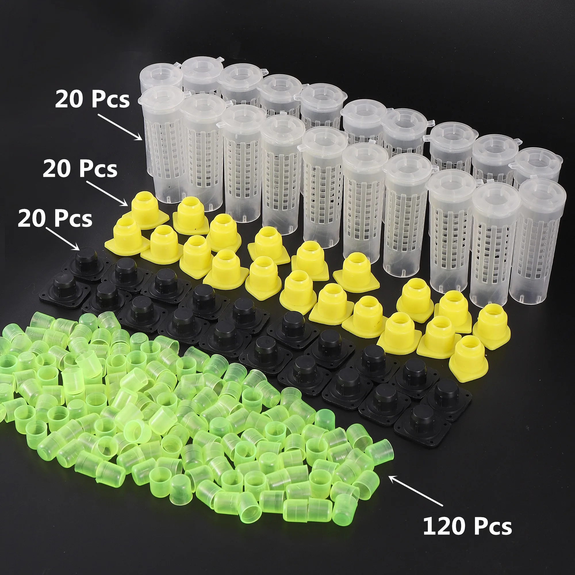 

1 комплект, клетки для инструментов для пчел, система короля, выращивания чашек, коробка для ловли пчел, клетка для чашек, полный комплект Nicot