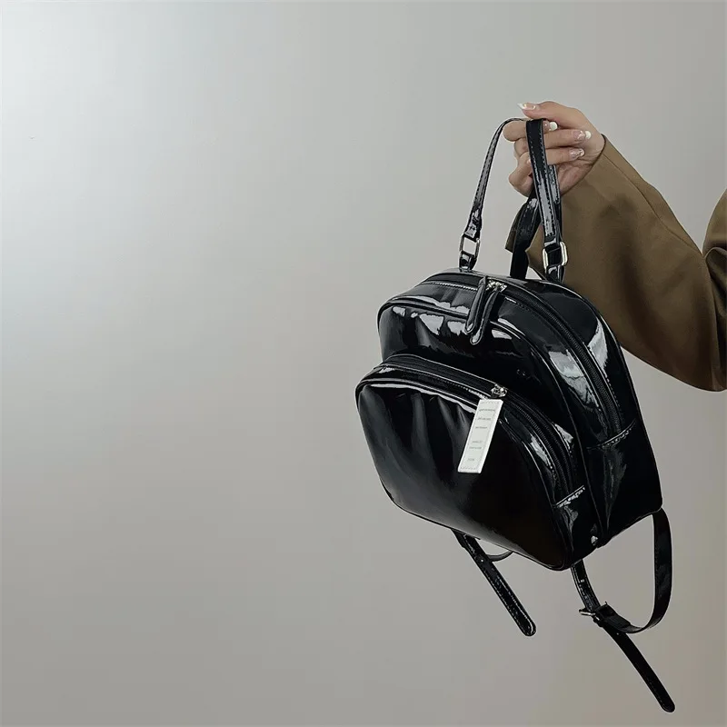 

Яркий школьный рюкзак с рисунком хлеба, милый и игривый однотонный маленький рюкзак, повседневные универсальные рюкзаки, женские школьные ...