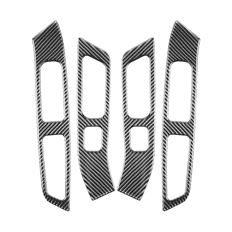 

Кнопки для автомобильного стеклоподъемника, декоративная крышка панели, аксессуары для отделки, углеродное волокно для Volvo V60 2010-2017 S60 2010-2018