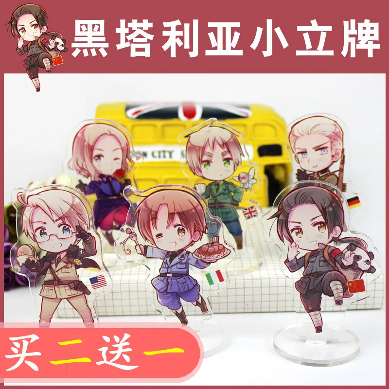 

Anime Axis Powers Hetalia Standing Sign APH Cartoon Figure USK Arthur Kirkland Acrylic Stand Figure Model Plate Desk Decor Gift