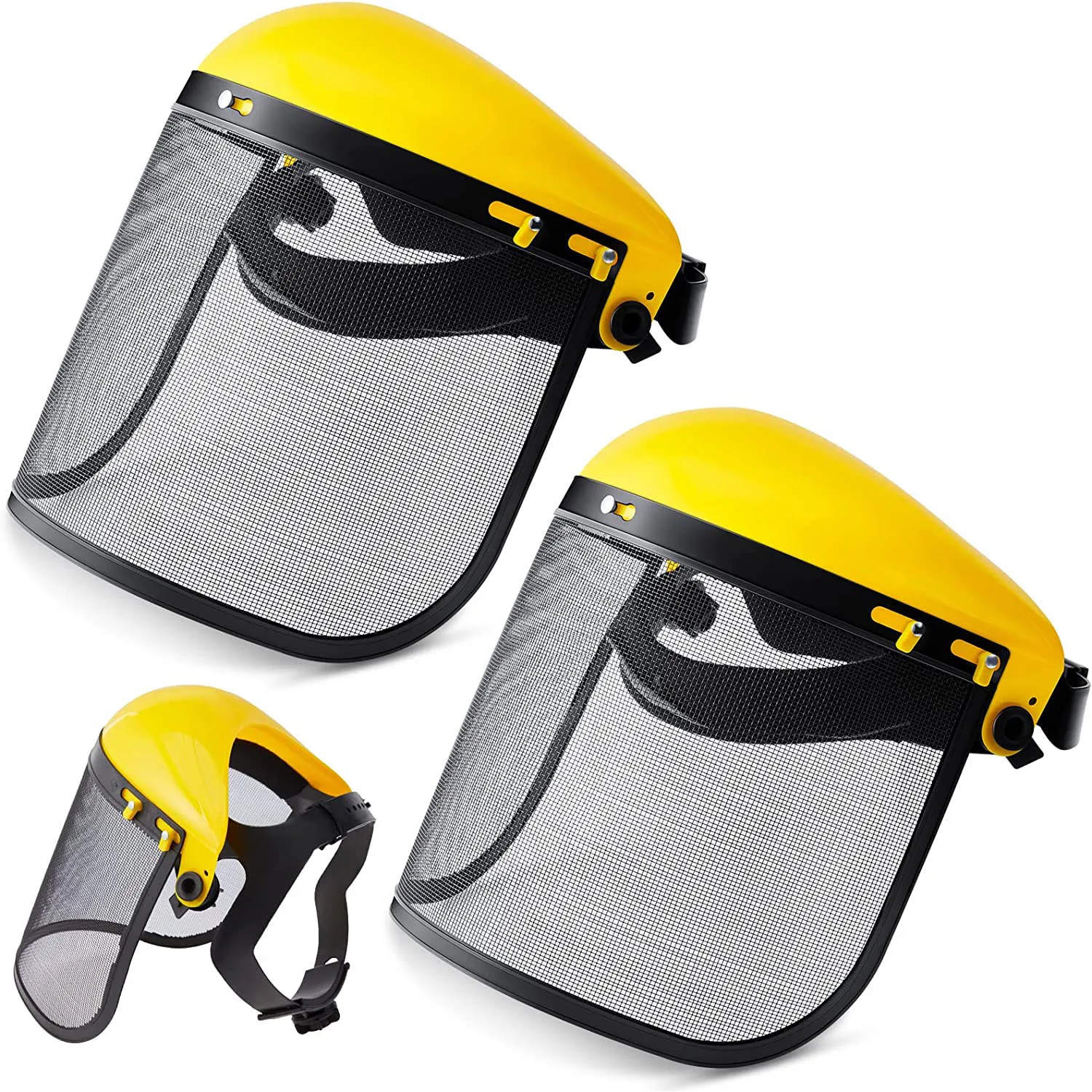 

Garden Grass Trimmer Safety Helmet Hat with Full Face Mesh Visor for Logging Brush Cutter Forestry Protection High Quality