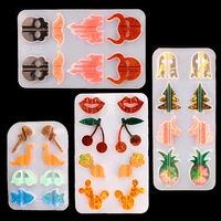 new diy cartoon straw accessories mold fruit animal creative leisure straw decoration clip silicone mold kitchen tools 2022