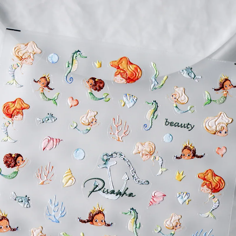 Морская звезда дельфин Кит лето океан морская Русалка коралл волна раковина 5D
