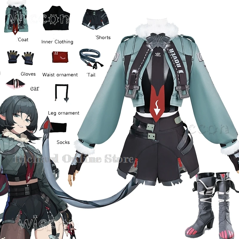 Костюм для косплея Zenless Zone Zero Jane Doe парик куртка хвост сапоги игра ZZZ аниме