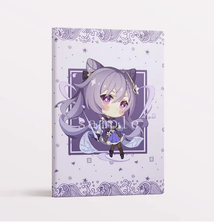 

Anime Game Genshin Impact Xiangling Klee Keqing Qiqi Series Notebooks Diaries Notebooks Student Portable Animation Fans Gifts