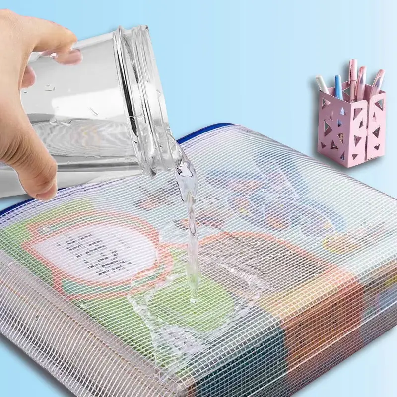 Сетчатая сумка на молнии A3/A4/A5/A6 5 шт