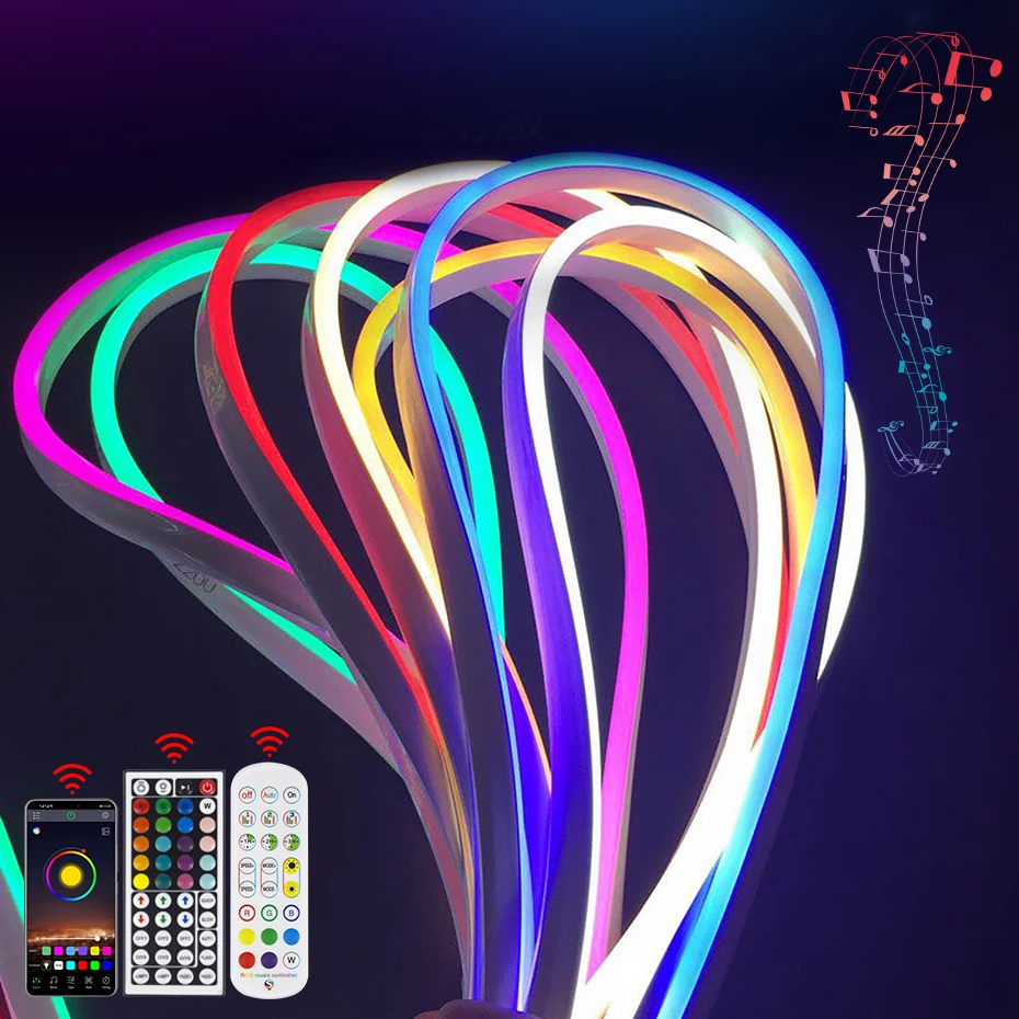 Светодиодная неоновая лента RGB с поддержкой Wi-Fi и управлением через приложение |