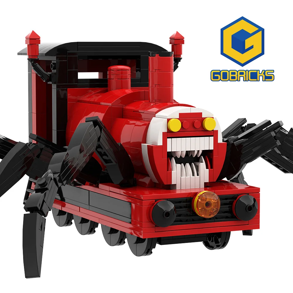 

Строительный блок Choo-Choo Charles, игрушка, игра ужасов, фигурка монстра, животное из мультфильма, коллекционные модели, подарок на день рождения ...