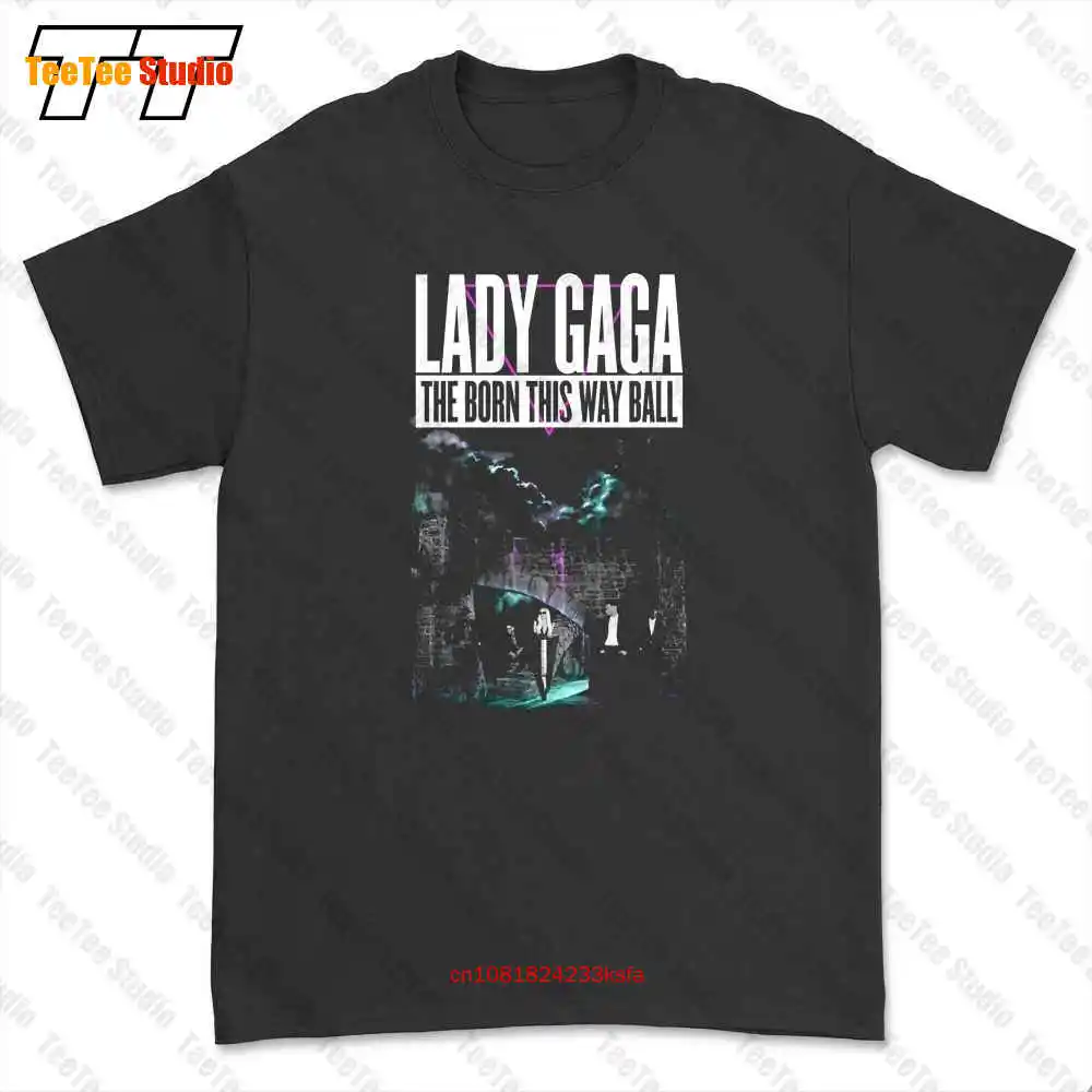 Поп-музыкальная футболка Lady Gaga Castle Tour 2013 The Born This Way Ball c0tee SQ