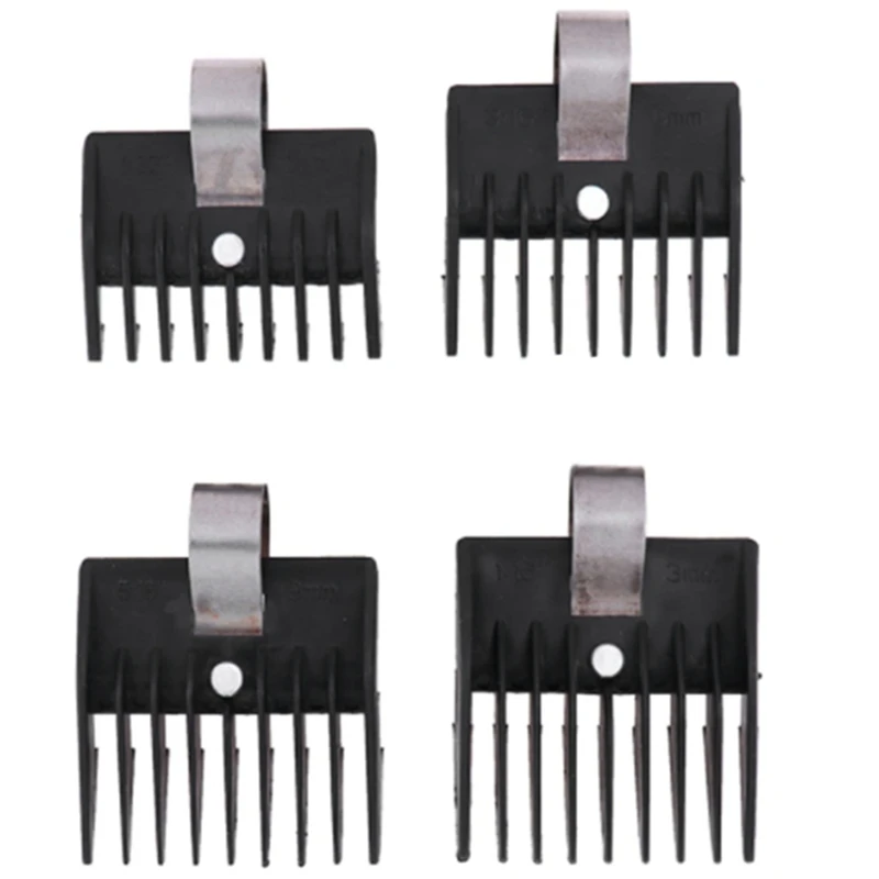 

4Pcs/Set 1/3/6/9Mm Hair Clipper Limit Comb Guide Attachment Size Barber Replacement Hair Styler Tools