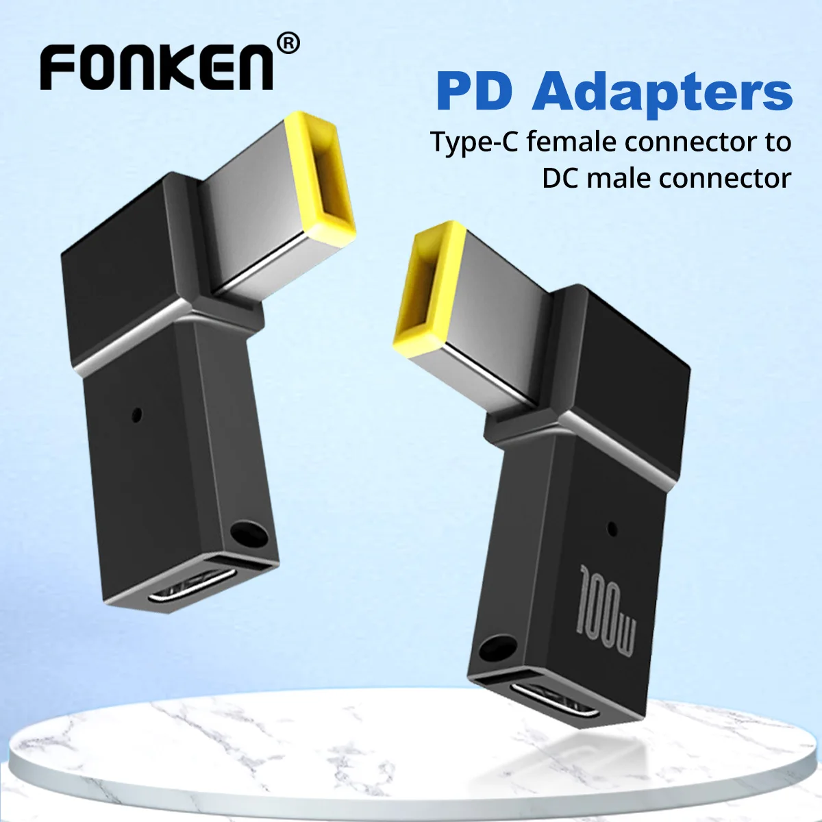 Переходник USB Type C Мама-папа постоянного тока PD 100 Вт