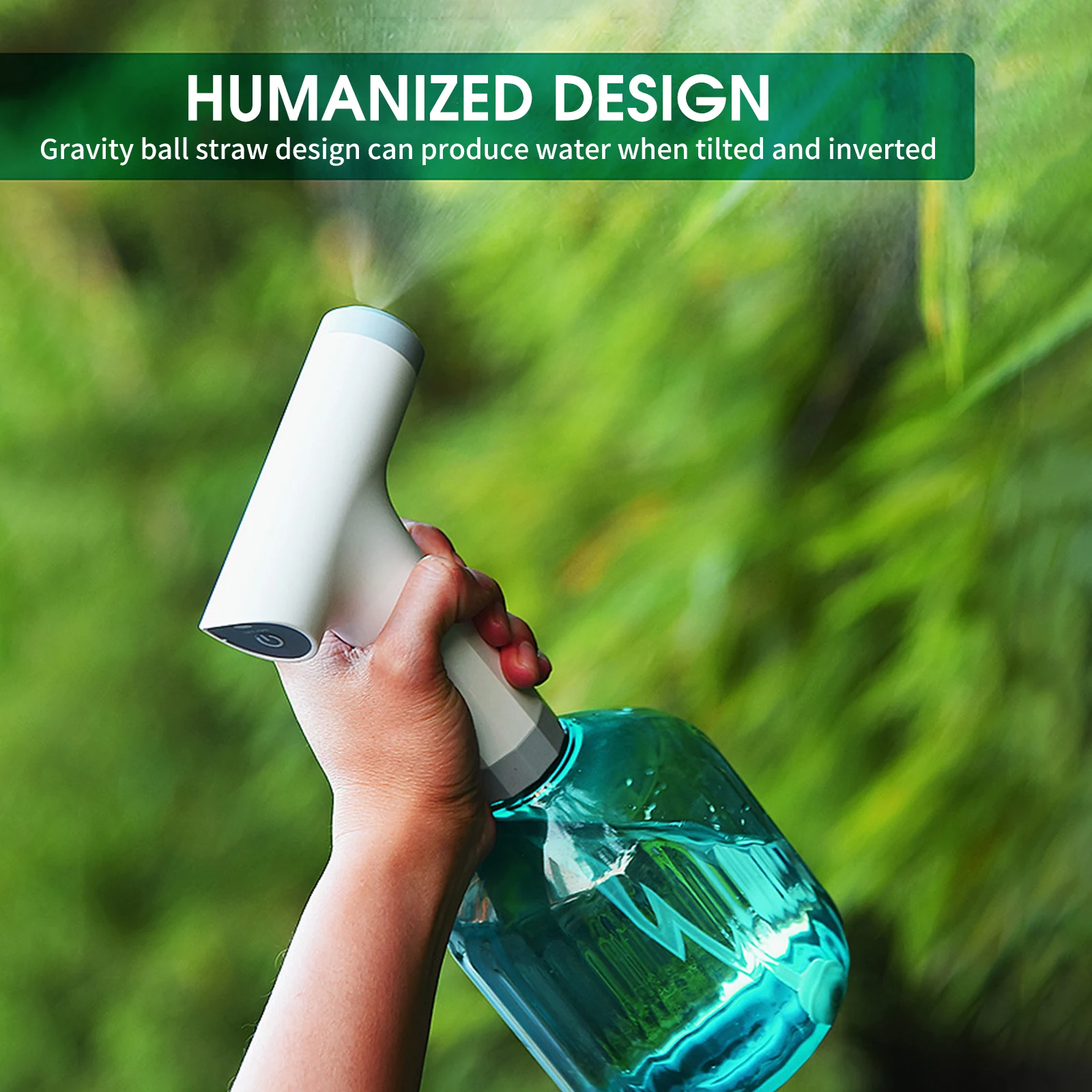 

900ml USB Electric Sanitizing Sprayer Electric Plant Mist Spray Bottle Automatic Garden Watering Can Water Sprayer Car Wash Tool