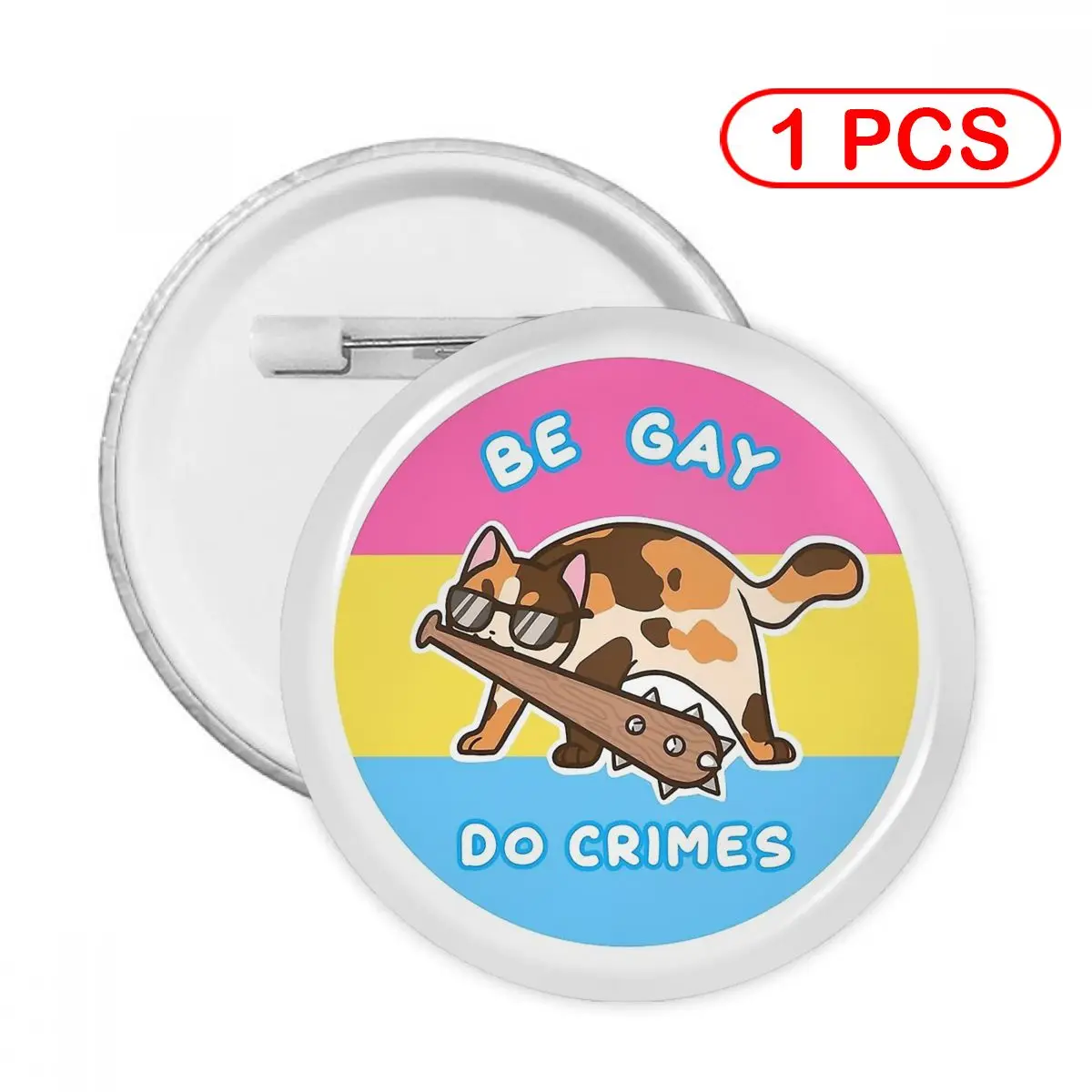 

Soft Button Pin Clothes Brooch Creative Pins Jewelry Decor Cute Badge Be Gay Do Crimes Pan Flag Women Child Lapel