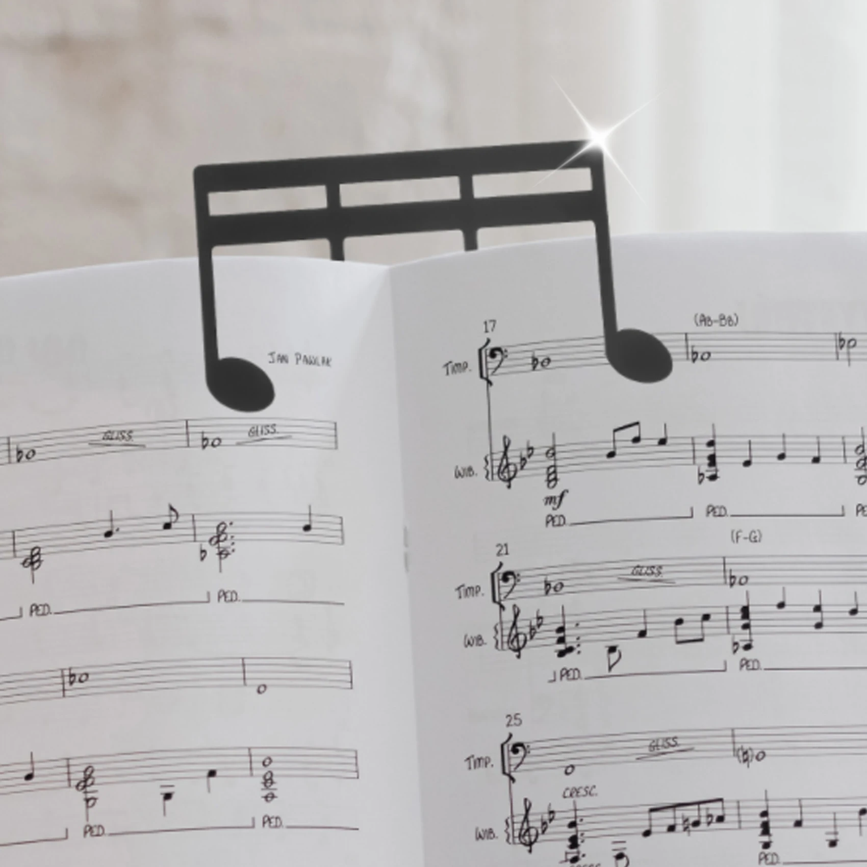 Держатель музыкальных страниц Music-Note Профессиональная музыка искусственная