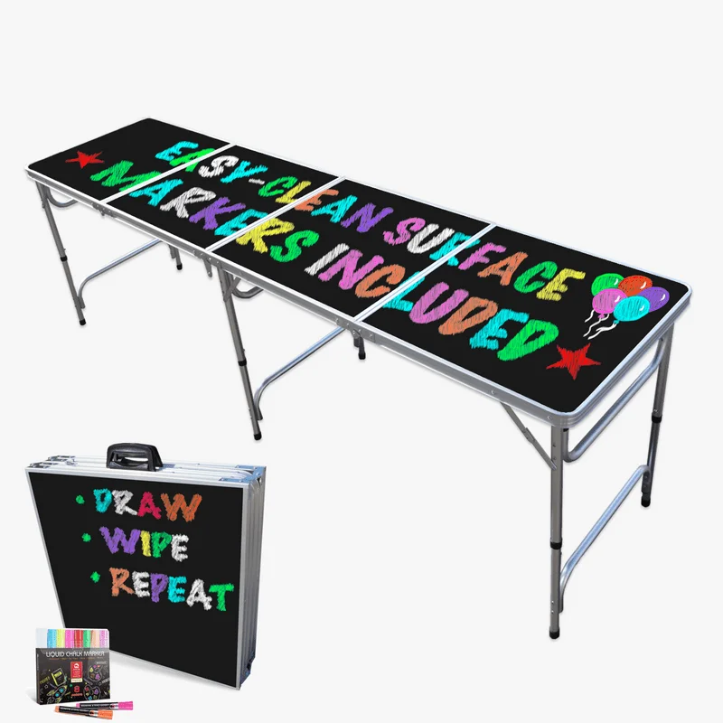 

Folding PartyPong Table with Dry Erase Surface and Markers (8 ft or 4 ft) Mahjong