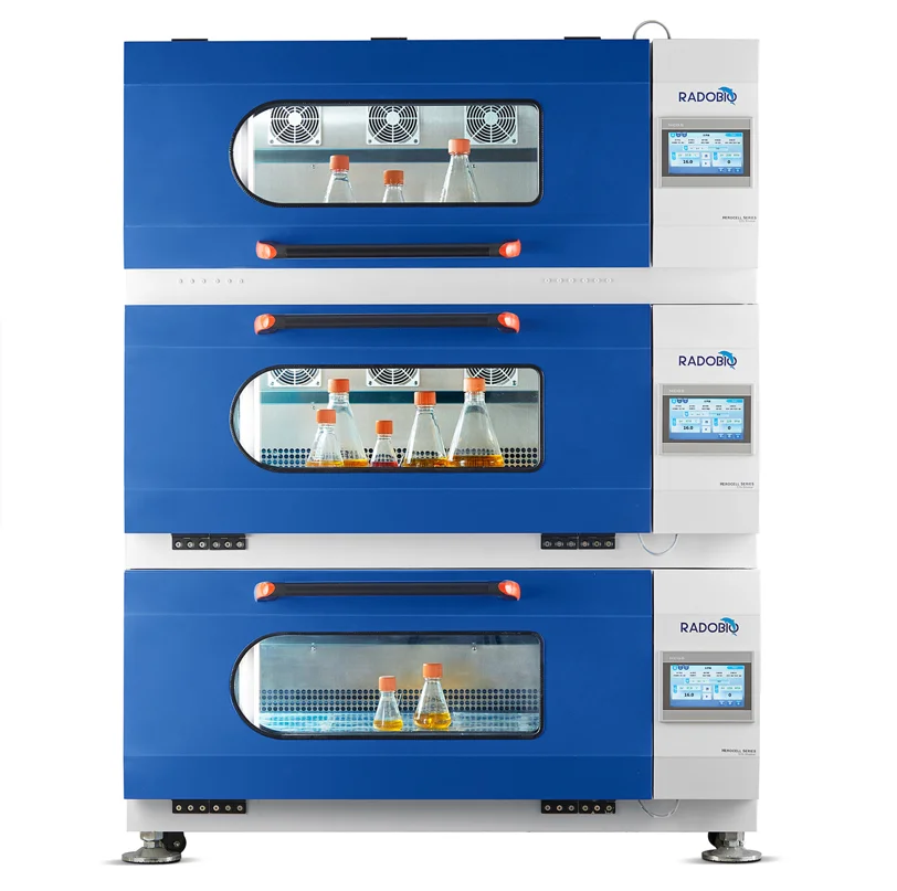 

Radobio 315L China Biological Laboratory Incubation Shaker Stacked Shaking Incubator For Cell Culture Laboratory