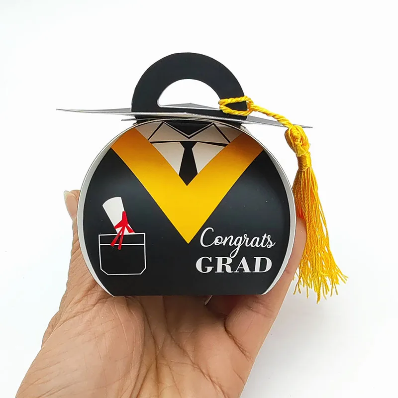 

50pcs Doctor Hat Cap Candy Box Graduation Party Decoration Gift Boxes