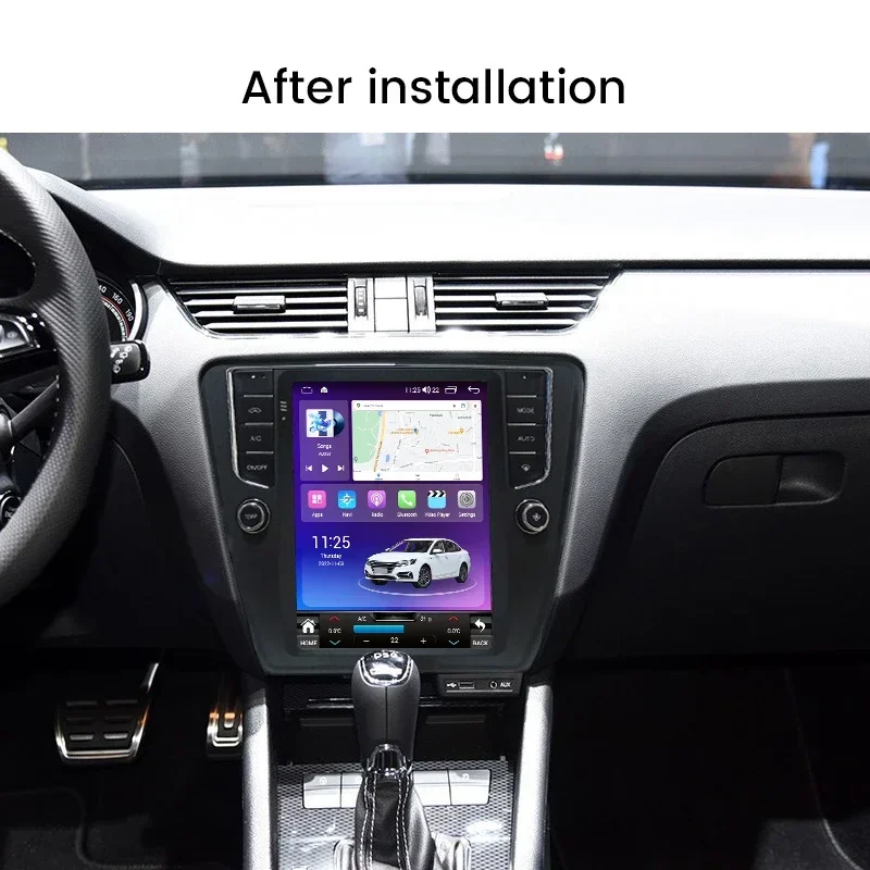 Автомобильный радиоприемник в стиле Tesla для Skoda Octavia 3 A7 2013-2015 мультимедийный плеер