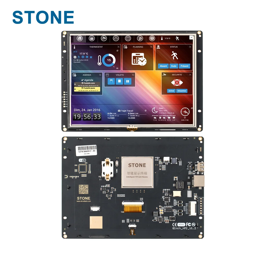 Flexible Display 8 Inch LCD TFT Module For Environment Equipment